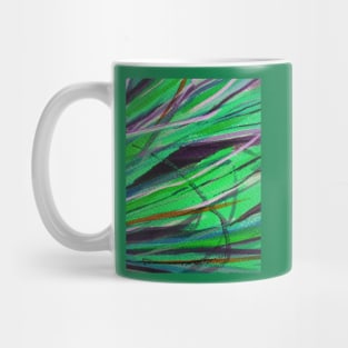 Abstract Grass 1 Digitally Enhanced 4 Mug